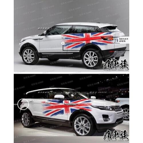 Car Sticker For Land Rover Range Rover Aurora Discoverer Four Freelander 2 Body Exterior Decoration Sticker Flag Decoration