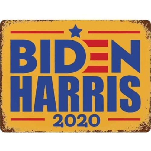 Biden Harris 2020 Retro Metal Sign for Plaque Poster Cafe Wall Art Sign Gift
