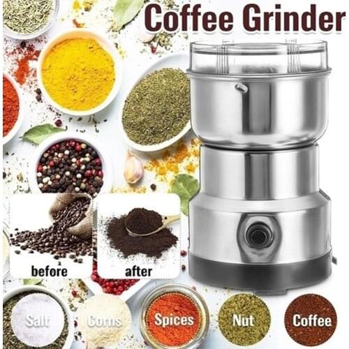 Coffee Grinder Stainless Electric Herbs/Spices/Nuts/Grains/Coffee Bean Grinding
