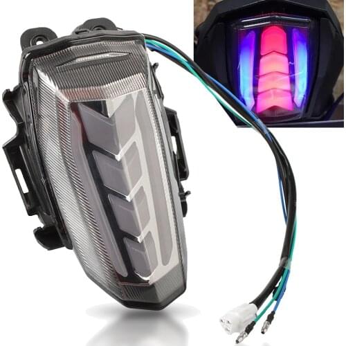 Motorcycle Integrated Tail Lamp Lens Rear Brake Light LED Stop Turn Signal Lamps For Yamaha YZF-R15 V3 YZF 2017 2018 2019 2020