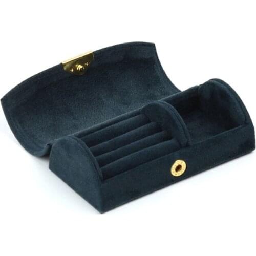 Arched Jewelry Box Beaded Velvet Travel Portable Jewelry Storage Bag Vaulted Waterproof Portable Durable Jewelry Storage