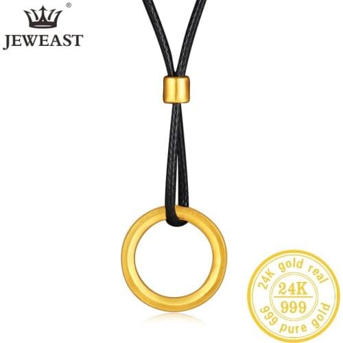 JLZB 24K Pure Gold Pendant Real AU 999 Solid Gold Charm Beautiful Trendy Classic Party Fine Jewelry Hot Sell New 2020