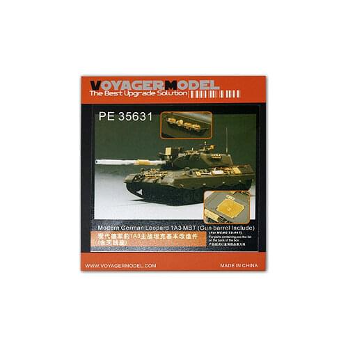KNL HOBBY Voyager Model PE35631 Leopard 1A3 main battle tank with the upgrading of metal etching (MENG)