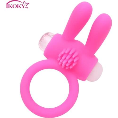 Cock Ring vibrator Vibrating Men cock ring Delay Ejaculation Powerful Sex toy for penis Silicone Adults products Member Rabbit