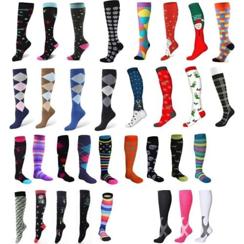 Running Compression Stockings Pressure NursingEdema, Diabetes, Varicose Veins, Outdoor Running Sports socks CyclingLong Pressure