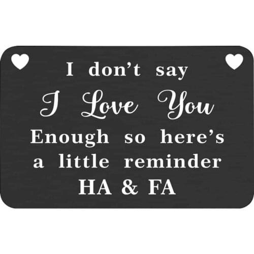 Engraved Name Wallet Insert Card Gifts for Him Men Husband Valentine From Wife Girlfriend Boyfriend Anniversary Birthday Gift