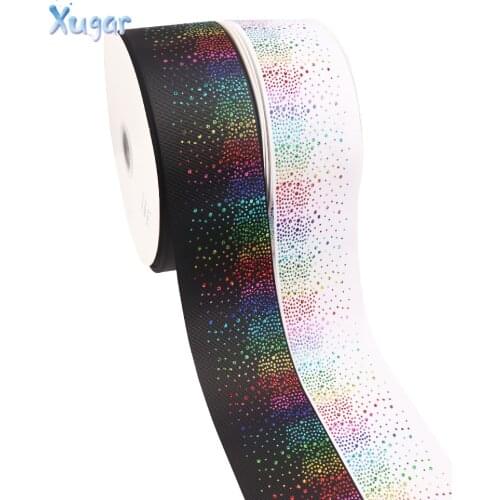 2Y/lot 3"75mm Diamond Craft Grosgrain Ribbon DIY Hairbows Accessories Wedding Party Decoration Christmas New Year Apparel Sewing