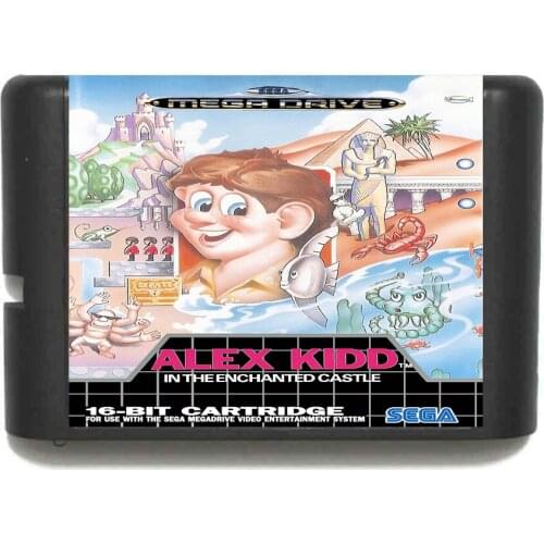 Hottest Alex Kidd in the Enchanted Castle 16 bit MD Game Card For Sega Mega Drive For Genesis