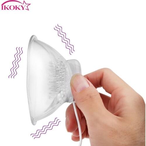 IKOKY Nipple Sucker 10 Mode Massager Pump Breast Stimulator Erotic Sex Toys for Woman Nipple Vibrator Sex Shop
