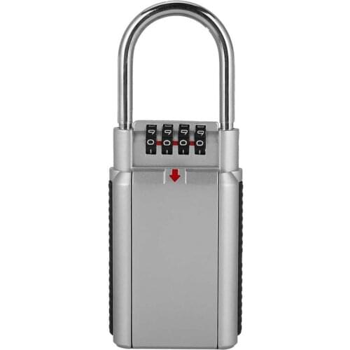 Password Key Box Metal Padlock Key Safe Storage Lock Box Lockbox