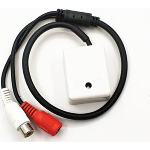 Mini Audio CCTV Camera Microphone Pickup For Surveillance Security DVR IP Cameras Low Noise Audio Monitor Sound Pickup Head