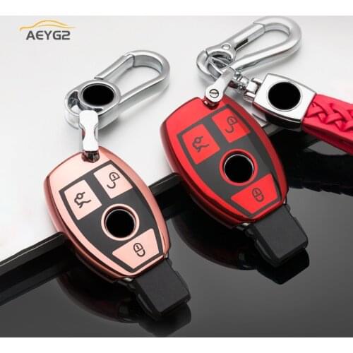 Soft TPU Car Remote Key Full Cover Case Keychain For Mercedes Benz A B R G Class GLK GLA w204 W205 W463 W176 W251 W212 W202 W124