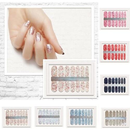 Nail Art Sticker Set Water Decal Slider Wrap Tools Professional Stickers Glitter Nail Stickers Full Cover Adhesive Decor Women