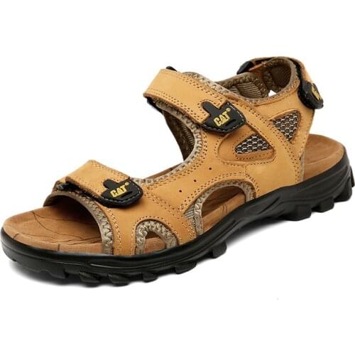 NewBerowi Men's Leather Sandals