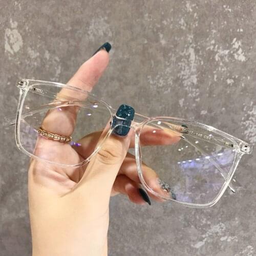 New Designer glasses frame Woman/Men Glasses Optical PC Frames Rectangle Glasses Frame Clear lens Eyeware Black Blue Eye Glass