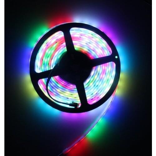 WS2811 Led Pixel Strip Dc12v 30leds/m 5m/roll Digital Stirp Rgb Full Color Waterproof Ip67 Individually Addressable LED Light