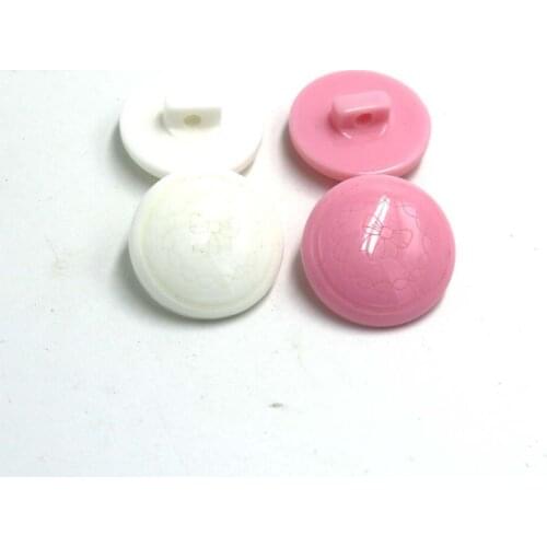 23mm pink&white resin buttons candy color mushrooms buckle child buckle sweater diy buttons 30pcs/lot