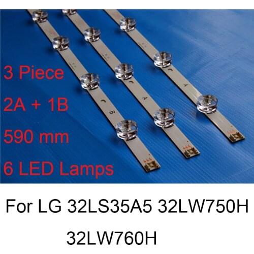 Brand New LED Backlight Strip For LG 32LS35A5 32LW750H 32LW760H TV Repair LED Backlight Strips Bars A B TYPE 6 Lamps Original