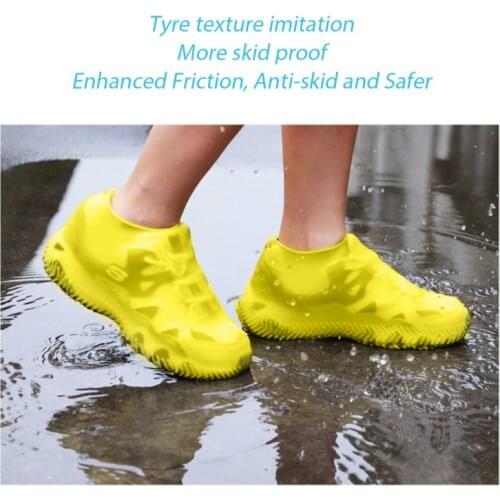 Waterproof Silicone Shoes Covers unisex material protective shoes rain boots for indoor outdoor rainy days outdoor Tools Rainny