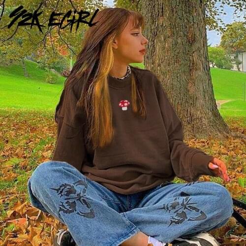 Y2K EGIRL Womens Long Hoodies
