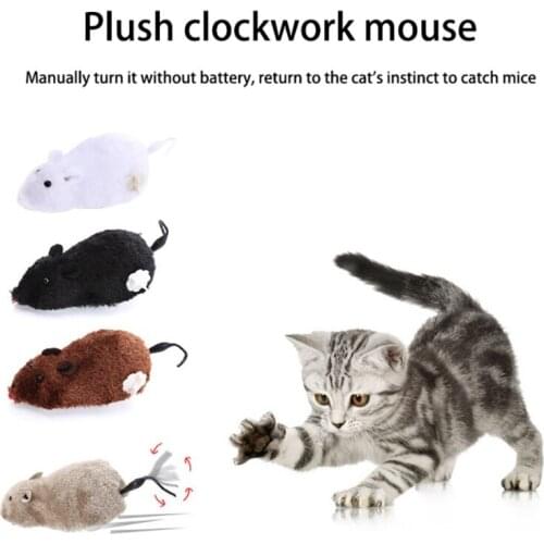 Cat Funny Toys Clockwork Spring Power Rat Mouse Pet Cat Mice Toy Cat Interactive Toys Pet Cat Interesting Gifts Pet Accessories