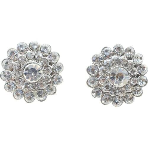 10pcs/set 22mm Flatback Rhinestone Buttons DIY hair accessories Wedding Invitation Card Dexoration Shiny Buckle