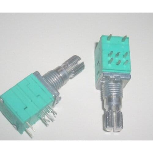 Free Ship 10pcs/lot RK09 F 09 type duplex with switch A10K B10K
