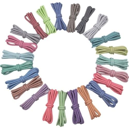Safty 3M Reflective Round Rope Shoe Laces Sports Night Walk Running Shoestrings For Boots 350 700 Basketball Shoelace