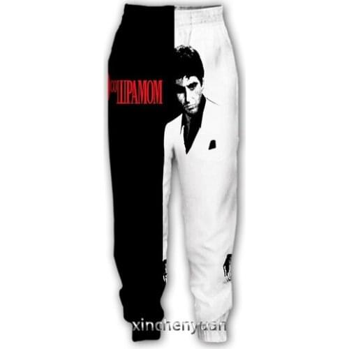 New Unisex Scarface Art 3D Print Causal Clothing Fashion Men Women Hip Hop Pants Plus Size S-7XL Trouser Jogger Men
