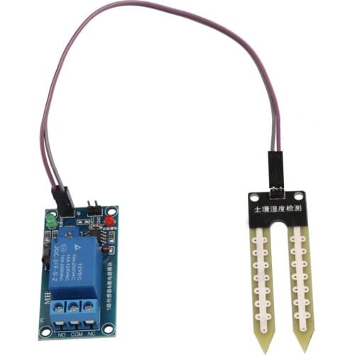 Soil Moisture Sensor Detection Relay Control Module Automatic Watering Switch Soil Humidity Controller With Time Delay Function