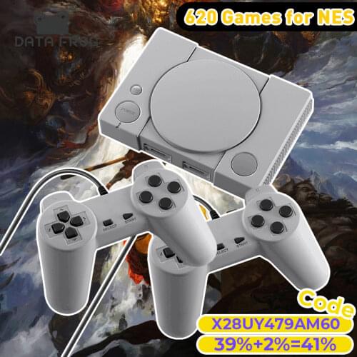 Data Frog Mini 620 Retro Video Dendy Game Console Two Players 8 Bit for NES Wired Classic Game Console AV OUT Family TV Console