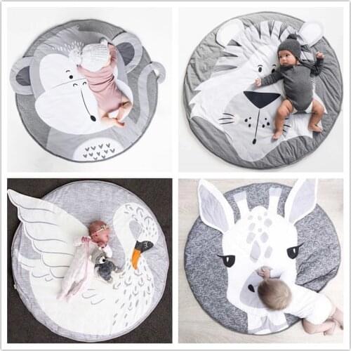 Baby Blanket Cartoon Animal Style Printed Childrens Crawling Pad Game Carpet Childrens Room Decoration