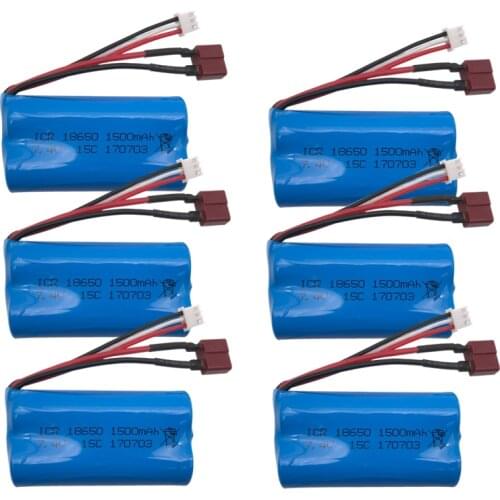 7.4 V 1500 mAh Model Aircraft Helicopter high-discharge 15c 18650 2S 12428 RC Car 7.4V lithium Batteries