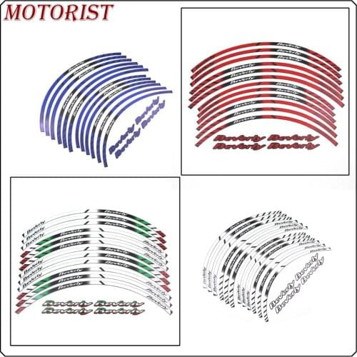 MOTORIST wheel decals waterproof Reflective stickers rim stripes Edge Outer Rim Sticker Stripe For beverly 125 250 350 500 all