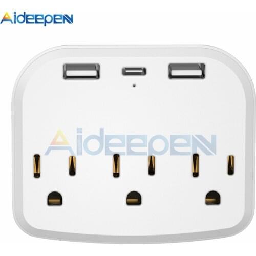 Wall USB Power Socket Bedroom Socket AC 100V-250V 3.4A Wall Embedded Double USB US Standard Outlet Electrical Outlet Splitter