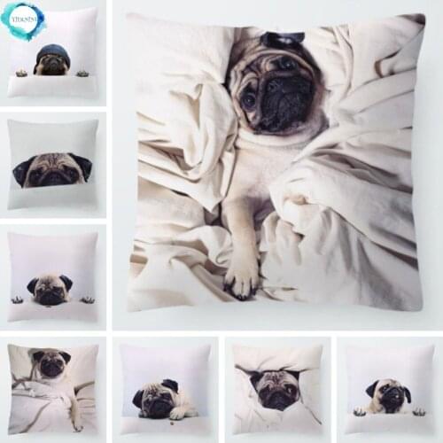Pillow Covers Sanddog Shar Pei Polyester Decorative Throw Pillow Case Covers Modern Sofa Couch Pillowcase Square 45*45cm