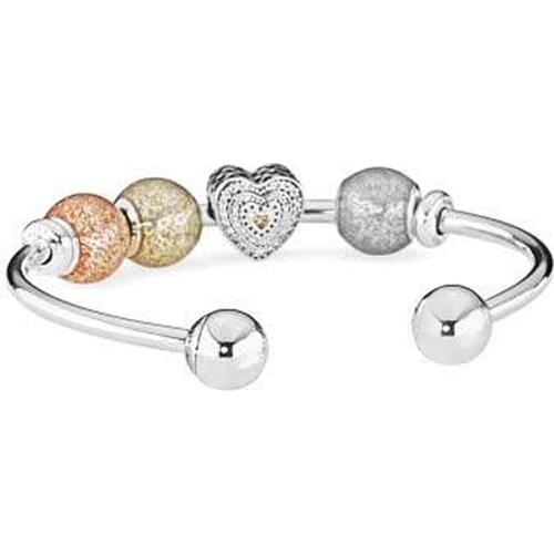 NEW 925 Sterling Silver Double-headed classic crystal bracelet Clear CZ Charm Bead fit DIY Bracelets Set factory wholesale