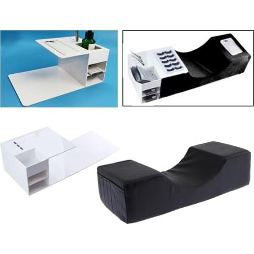 Professional Eyelash Make Up Extension Grafted Pillow w/Shelf for Salon Beauty
