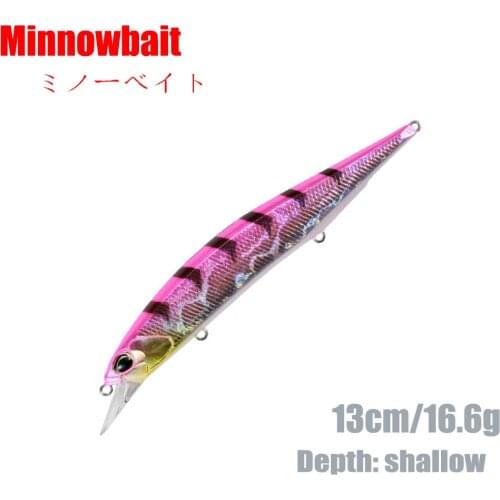 Minnow fishing lure13cm/16.6g Wobbler long shot bass killer Hot Model Fishing Lure Hard Bait Quality Fishing accessories pesca