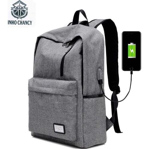 Anti theft backpack Design USB Charging Male Backpacks Casual Travel women Teenagers School Bags Simple Notebook Laptop mochila