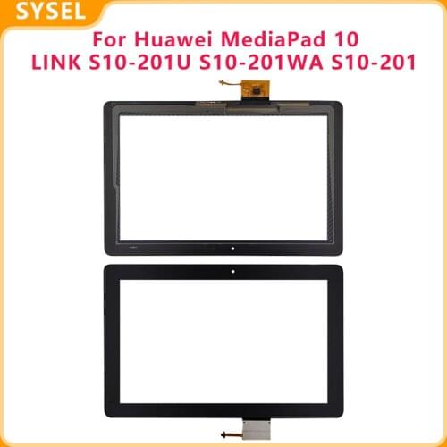 KUERT For Huawei MediaPad 10 LINK S10-201U S10-201WA S10-201 Touch Screen Digitizer Panel Glass Sensor with Free Tools