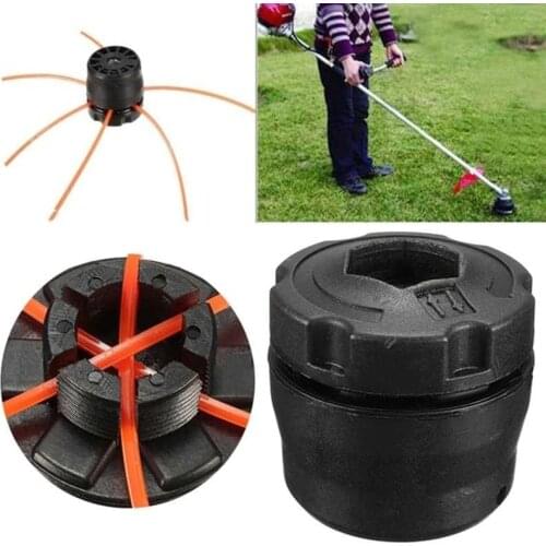 Universal Plastic Grass Trimmer Head with 3 Trimmer Lines for Brush Cutter Garden Tool Part Trimmer Head Line Grass Cutter Tools
