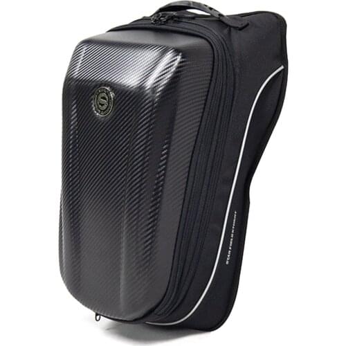 Motorcycle Rear Seat Bag Waterproof Riding Backpack Racing Tail Bag Large Capacity Helmet Bag Extendable