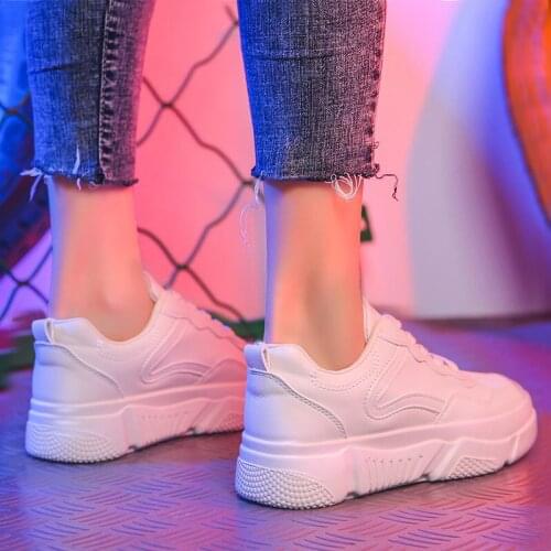 Women Sneakers Women Platform Shoes Ladies Womens Shoes Women Flat Platform Shoes Tenis Feminino Chunky Sneakers A10-66