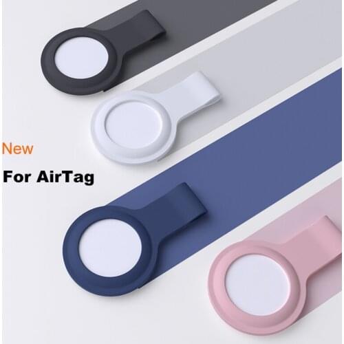 For Apple Airtags Liquid Silicone Protective Case Sleeve for Airtag Locator Tracker Anti-lost Device Keychain Protector Cover