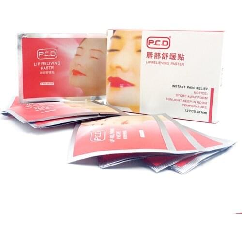12pcs Lip Anesthetic Paste Mask For Tattoo Permanent Makeup Accessories