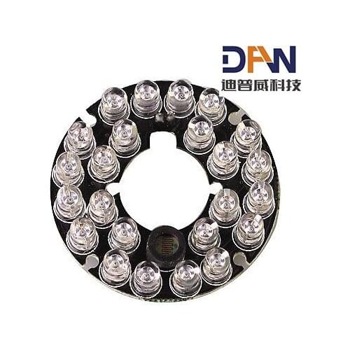 24 LED 5mm Infrared Lamp Board for CCD Camera, IR Distance: 20m