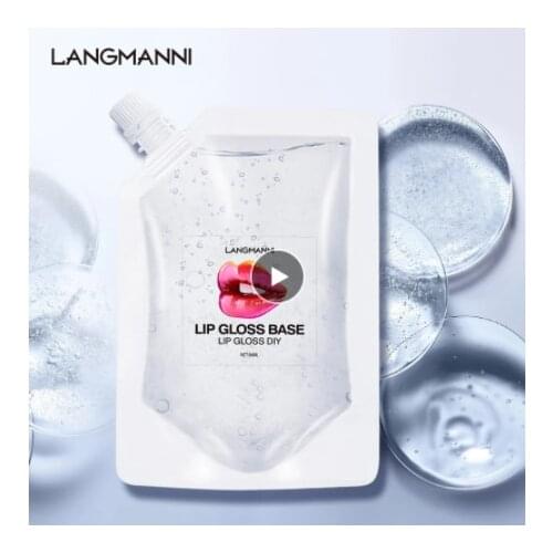 50ml Transparent Smooth Lip Gloss Base Oil DIY Lip Glaze Raw Material Gel For Lip Gloss Lip Gloss Safe Handmake Liquid Lipstick