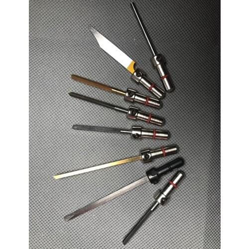 8pcs Jewelry Tool Engraving Cutting Bits for Pneumatic Impact Engraving Machine Y