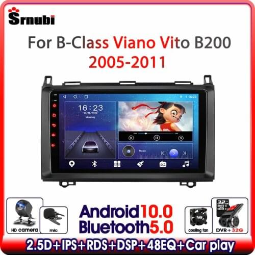 Srnubi Android 10 Car Radio for Mercedes Benz B-Class B Class Viano Vito B200 Multimedia Video Player 2Din GPS Navigation Stereo